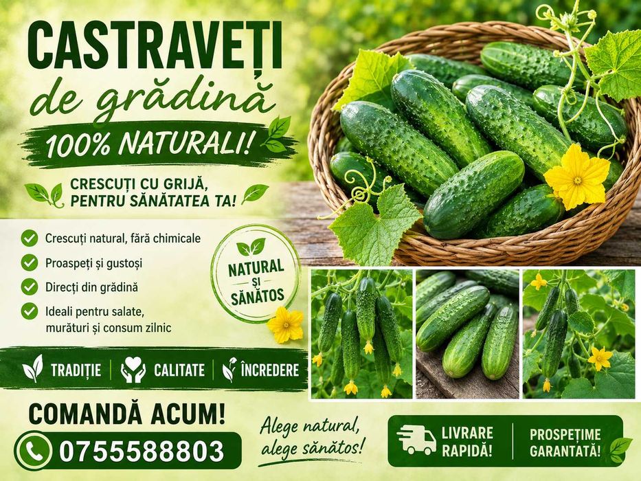 Castraveti de grădina 100% bio