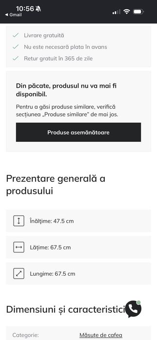 Masuta de cafea maro
