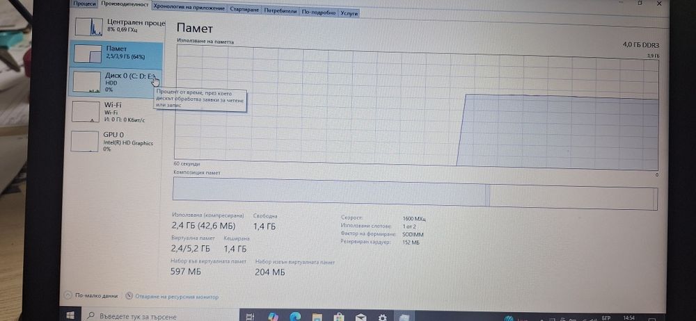 Продавам лаптоп НР