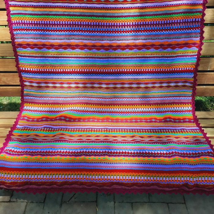 Плед ручной работы