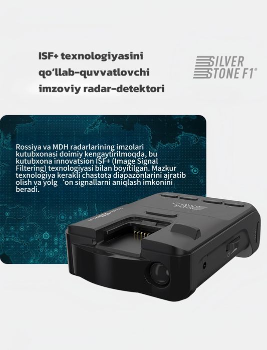 Radar-detektor SilverStone F1 DOPPLER PRO Wi-Fi