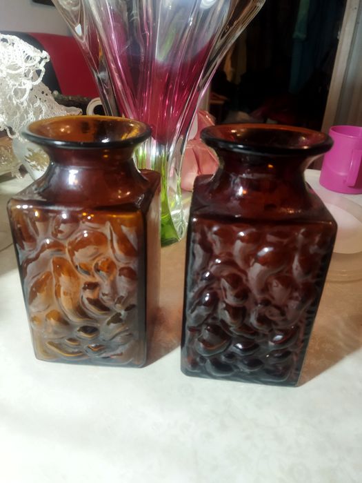 Вазы советские, стекло фарфор