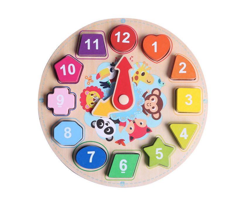 Детски дървен часовник Монтесори