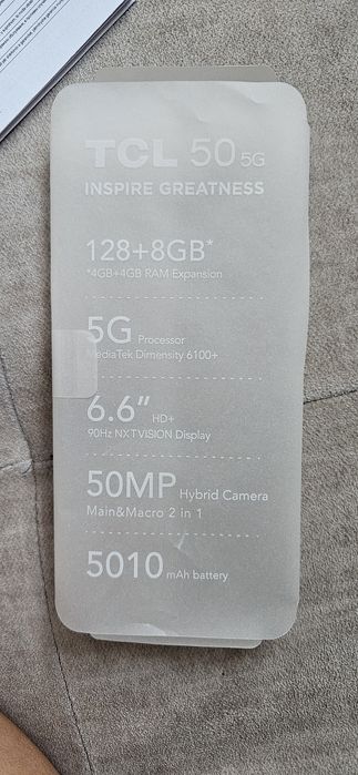 TCL 50 5G INSPIRE Greatness
