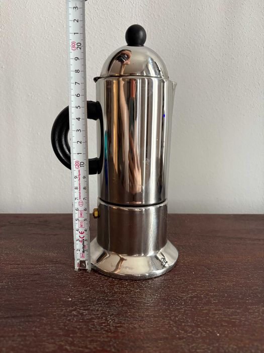Cafetieră moka 6 cești VEV Vigano inox – inducție, design italian stil anii ’70