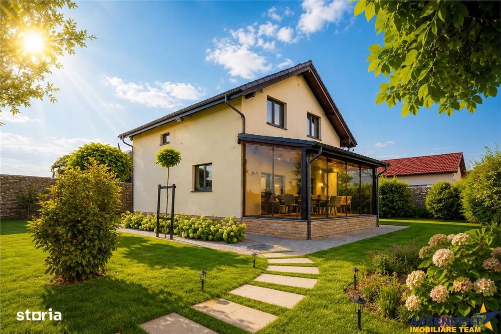 Vila cu atmosfera de resort:smart home, curte spectaculoasa,1.000mp te