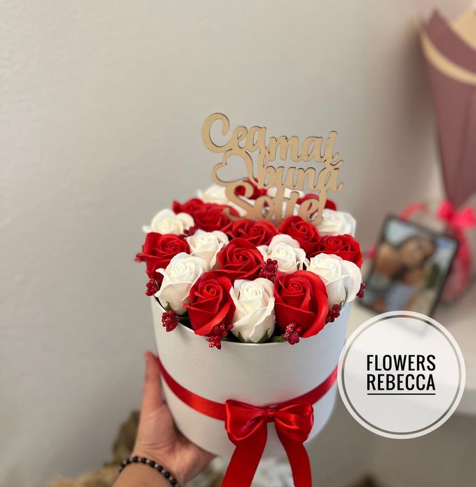 Aranjamente trandafiri de sapun