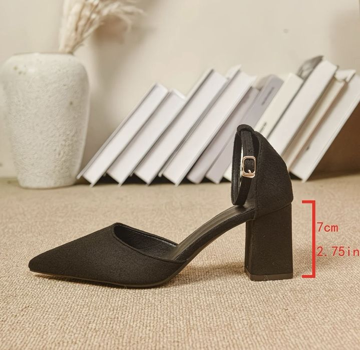 Черный Каблук туфли