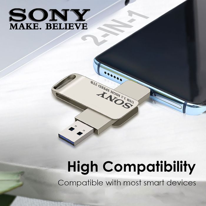 USB Флаш памет SONY 2TB с два накрайника