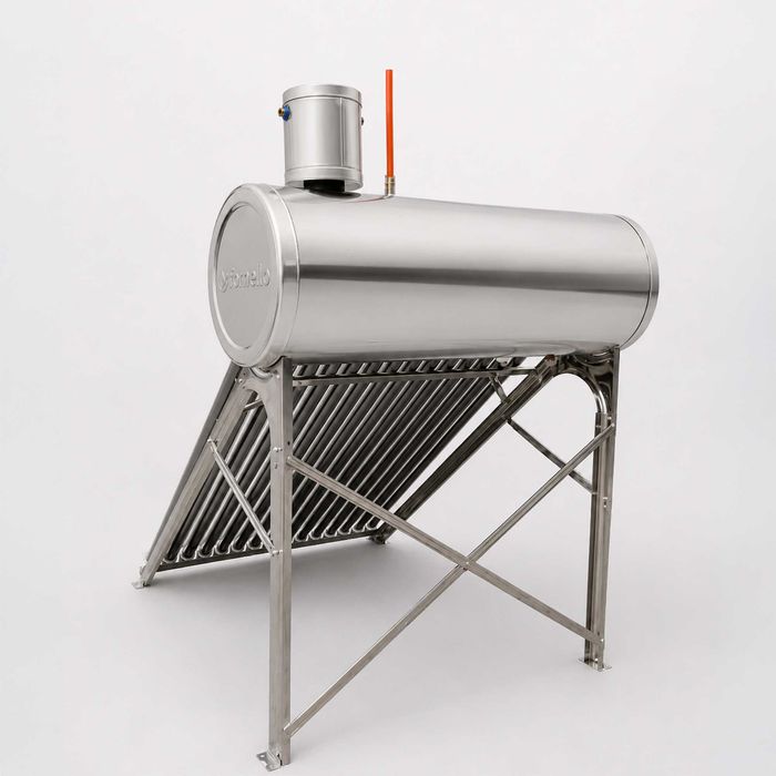 Panou solar nepresurizat Fornello, rezervor inox 122 litri, 15 tuburi