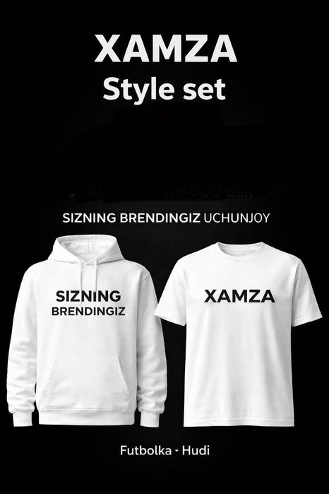 Merch print qilish futbolka hudi kepkalarga