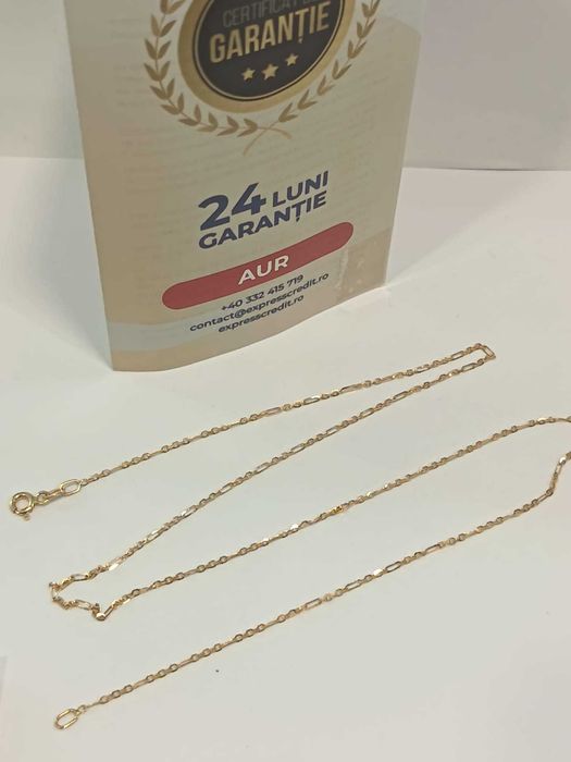 (AG41) Lant aur, 14k b6306 Certificat de garantie