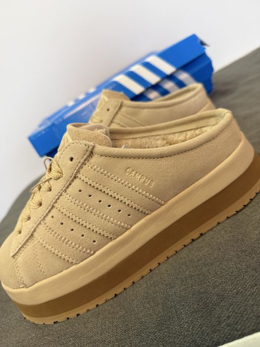 Adidas campus crem slippers 38,39