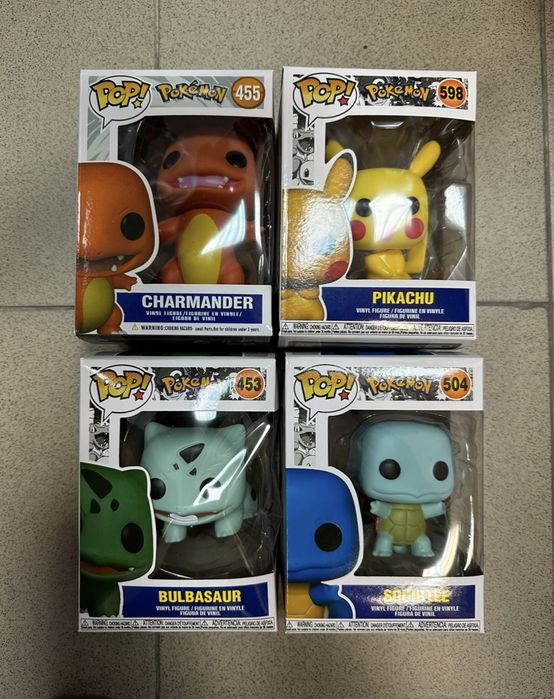 Фигурки Покемон/Pokemon Пикачу Funko Pop Pikachu/Charmander/Bulbasaur