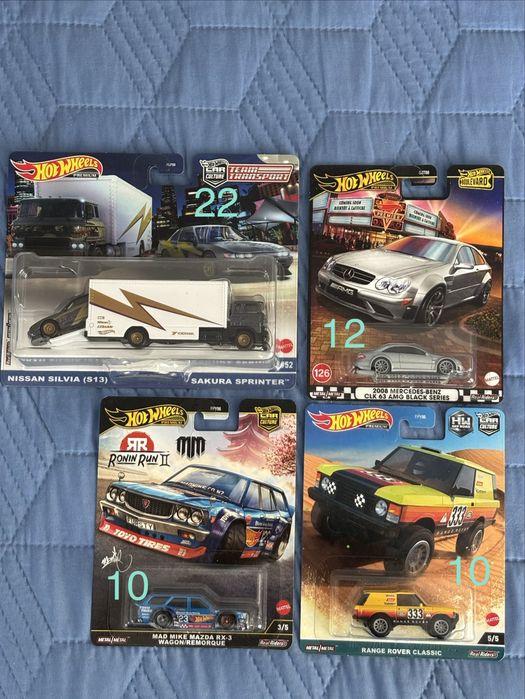 Hot Wheels Premium и Mainline