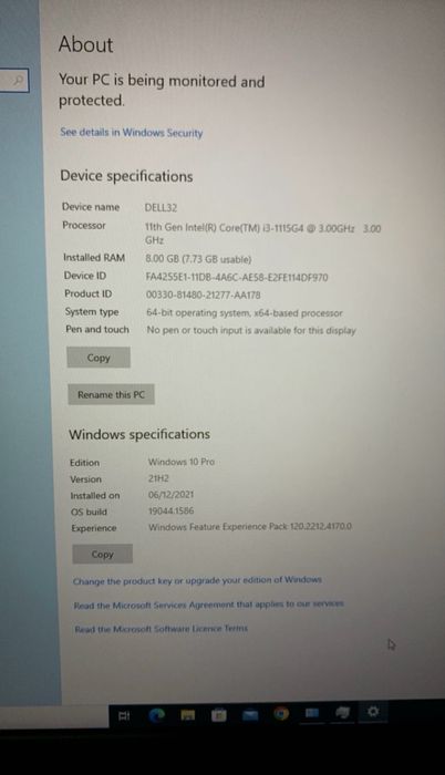 Laptop Dell Vostro 15 3000 8GB RAM complet nou