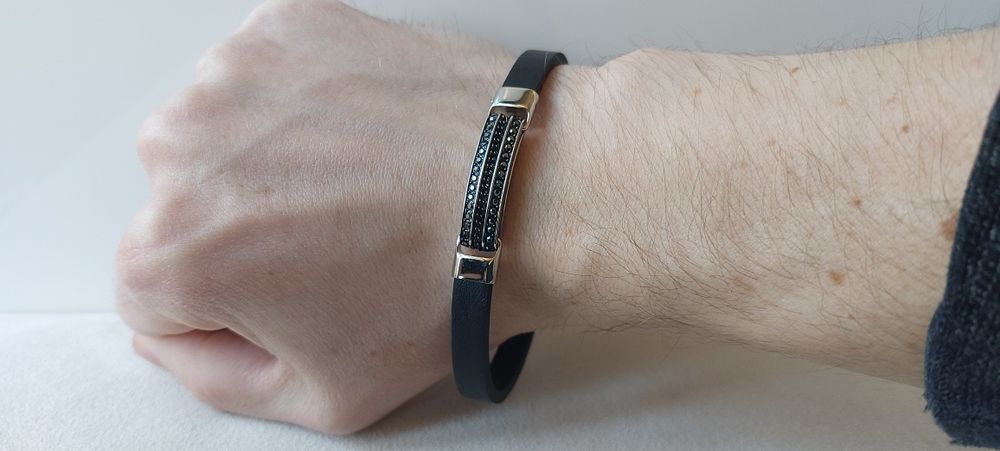 Мъжка гривна Swarowski