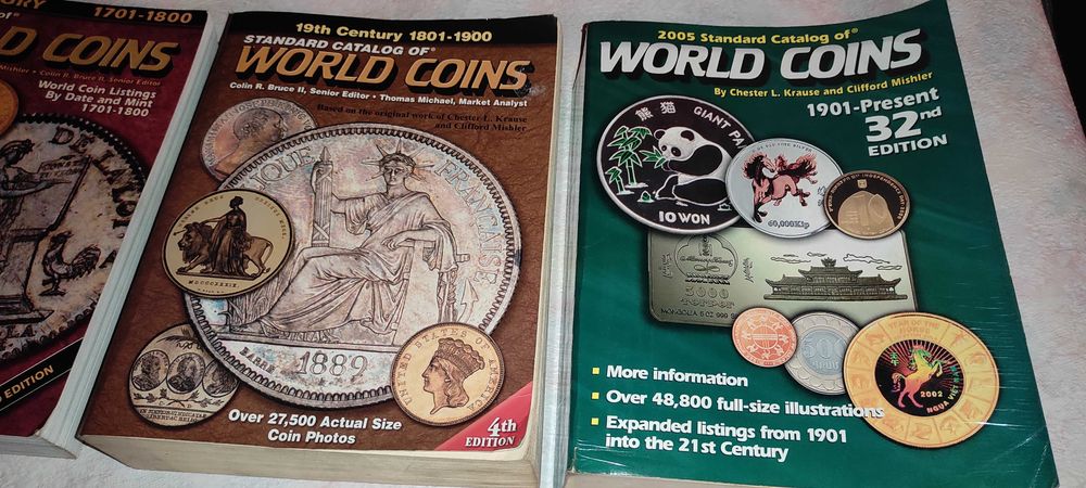 3 cataloage monede WORLD COINS