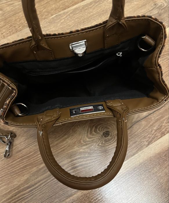 Сумка с принтом леопарда