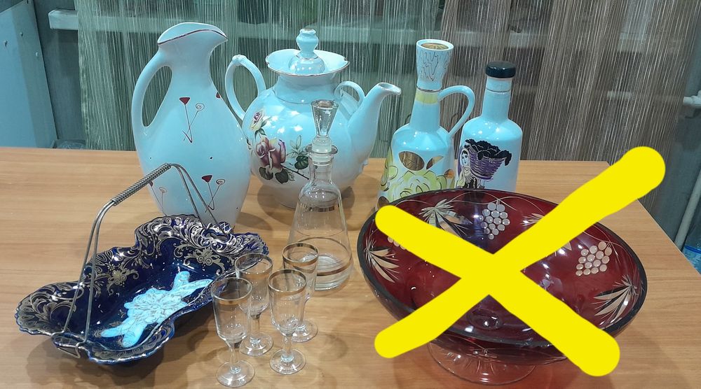 Штоф Морской Рыбака ЛФЗ Жёлтая роза