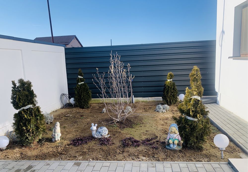 Gard din tabla T35 – model orizontal culoare mat sau lucios