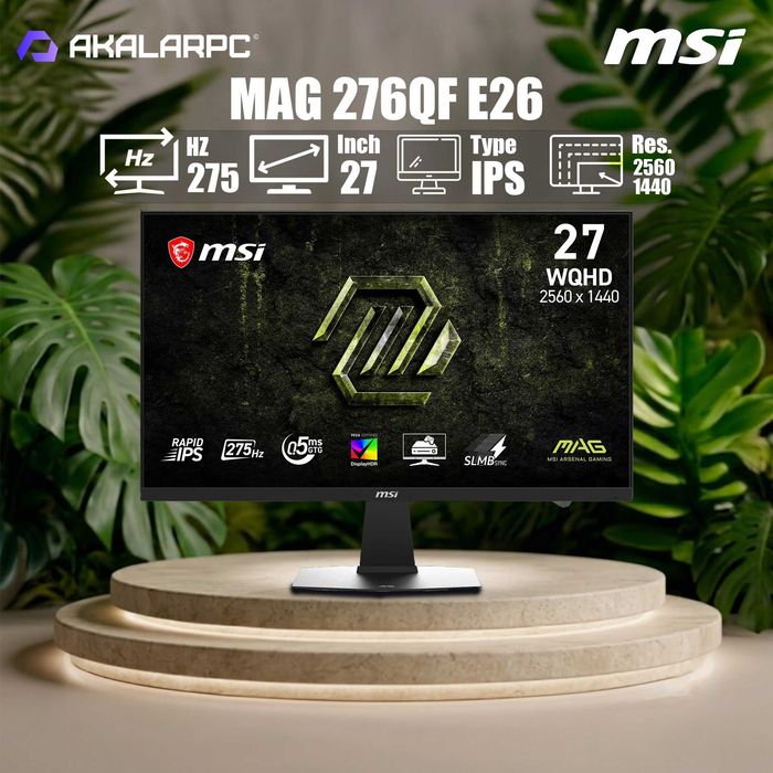 MSI MAG 276QF E26 27" 2K 275Hz Rapid IPS