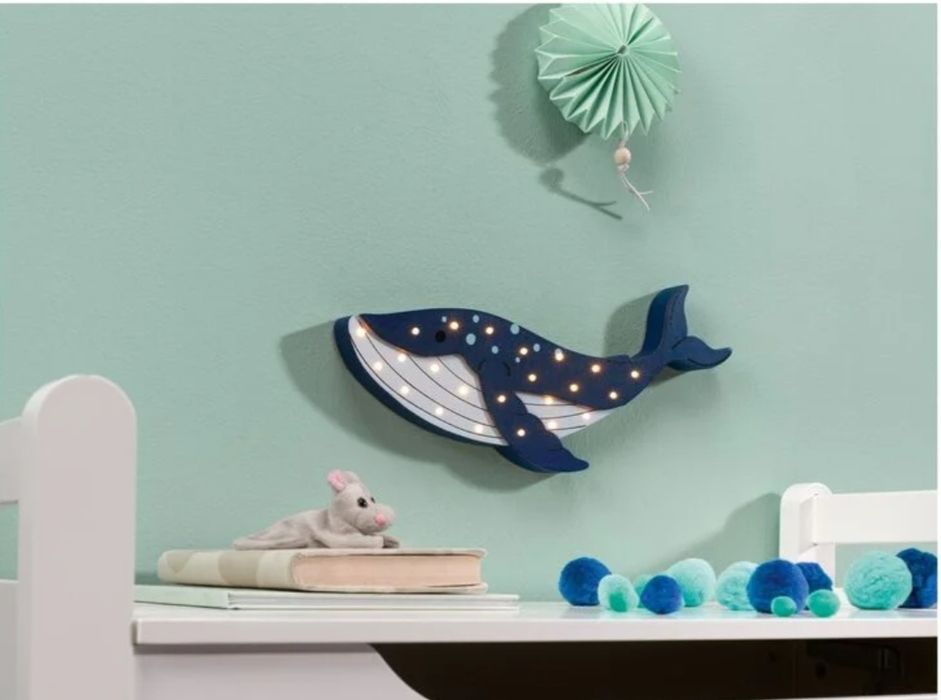 Декоративна дървена led лампа за детска стая