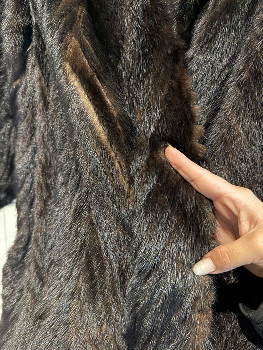 Haină blană lungă