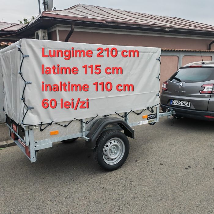 Inchiriez/inchiriere/transport remorca marfa diverse dimensiuni 750 kg -60 lei