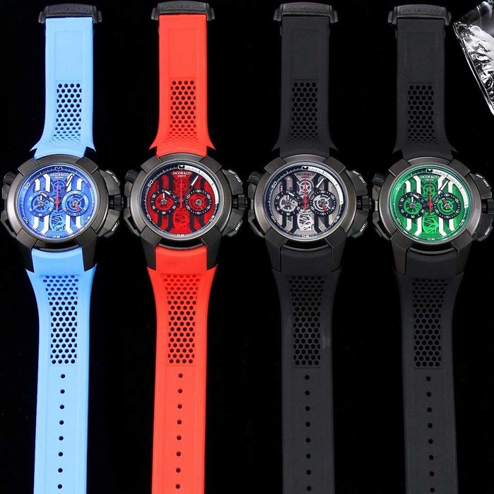 Кварцов мъжки часовник Jacob & Co. Epic X Chrono Black