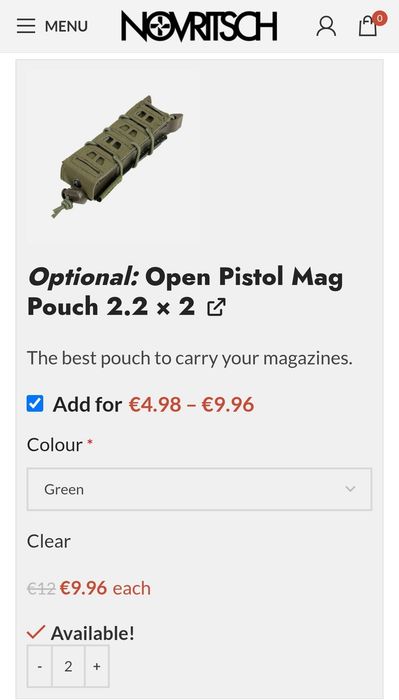Mag pouch Novritsch originale