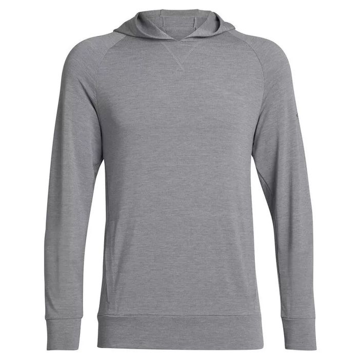Icebreaker®Mens Merino Blend Momentum Hoodie (Fossil), мерино суитшърт
