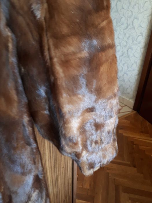 Палто от норка, визон , кафяво