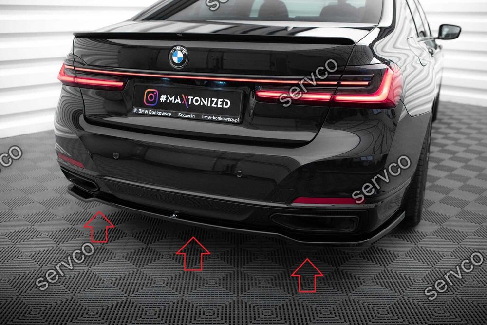 Pachet Set Splitter Exterior Lip Prelungiri Body kit tuning Bmw Seria 7 G11 Facelift 2019-2022 v16 - Maxton Design