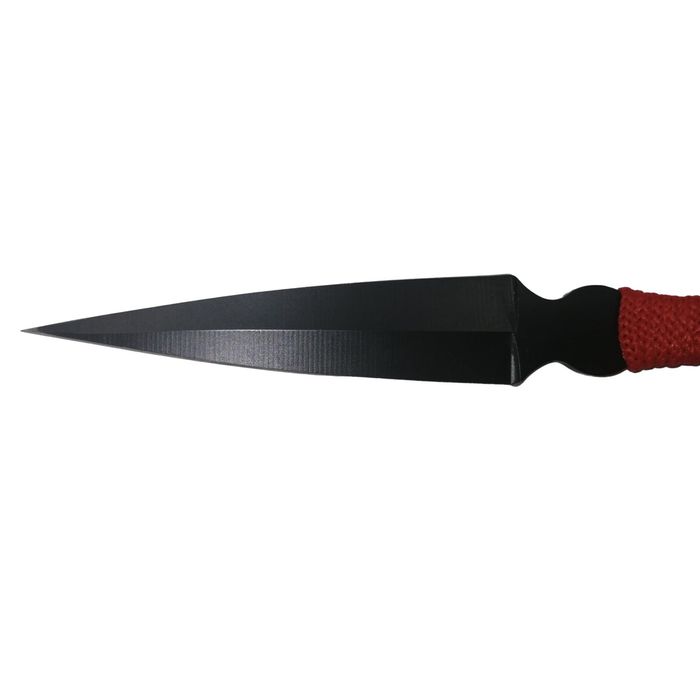 Set trei cutite de aruncat, Black Kunai, otel, teaca inclusa