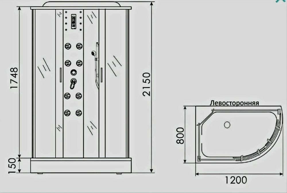 Душевая кабина Erlit 4512