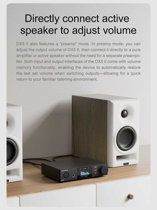 TOPPING DX5 II – Hi-Fi DAC / Headphone Amplifier / Preamp – Dual ESS ES9039Q2M – LDAC – PEQ