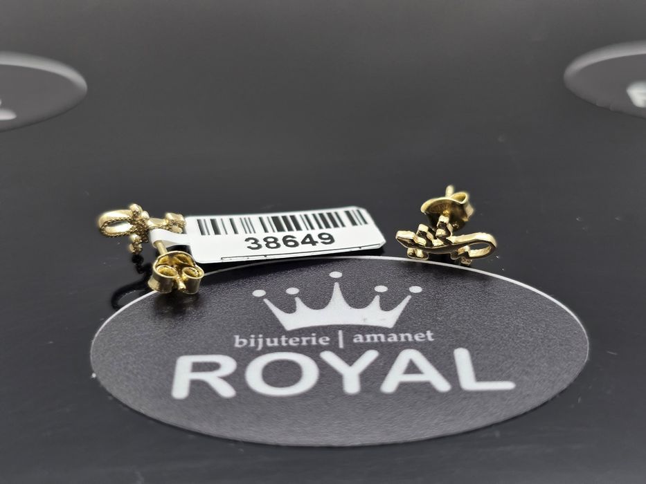 Bijuteria Royal: Cercei aur 14k/1.22 gr