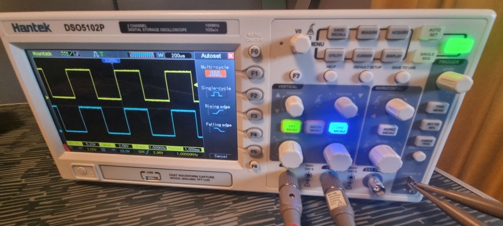 Osciloscop HANTEK DSO5102P 200MHz 1GSa/s NOU, neutilizat