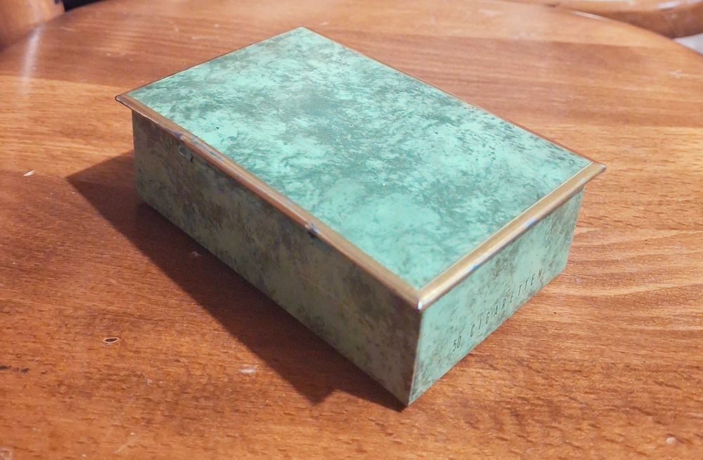 метална кутиика от цигари Atos Pfau Auslese рядка колекционерска