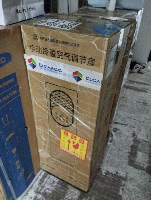 Вентилятор охладитель с кристаллами льда