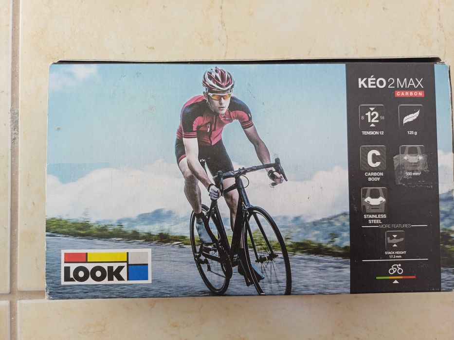 Pedale LOOK KEO 2 MAX Carbon + placute Keo Grey 4,5°