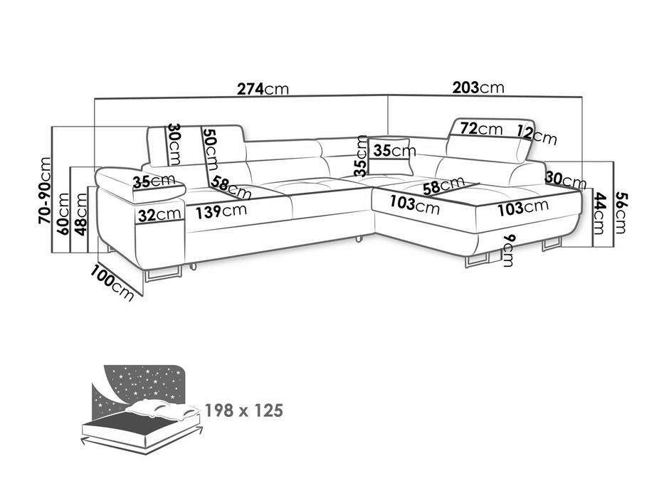Нисък ъглов диван /съвременен стил