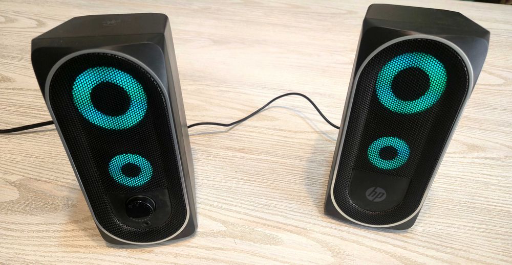 Музыкальные колонки для ПК hp DHE-6001 Multimedia Speaker LED RGB, Б/У