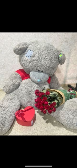 Мишка Үлкен жұмсақ аю — 2 метр