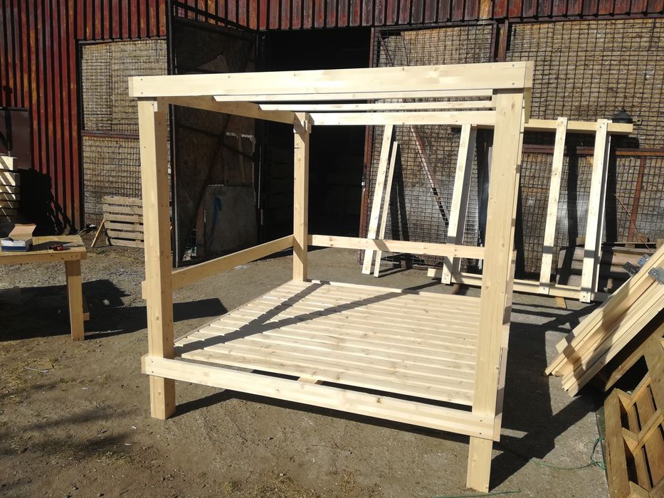 Baldachin  lemn masiv pin nordic