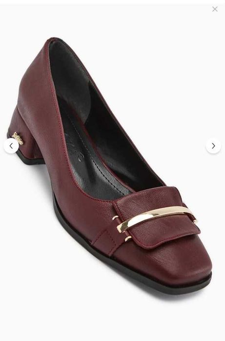 Limoya Burgundy дамски обувки с нисък ток