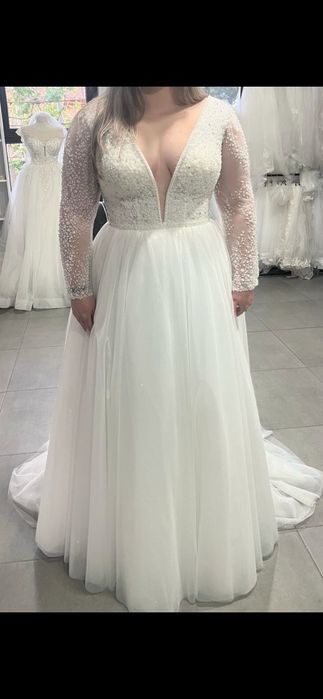 Rochie mireasa tip A-Line marime L