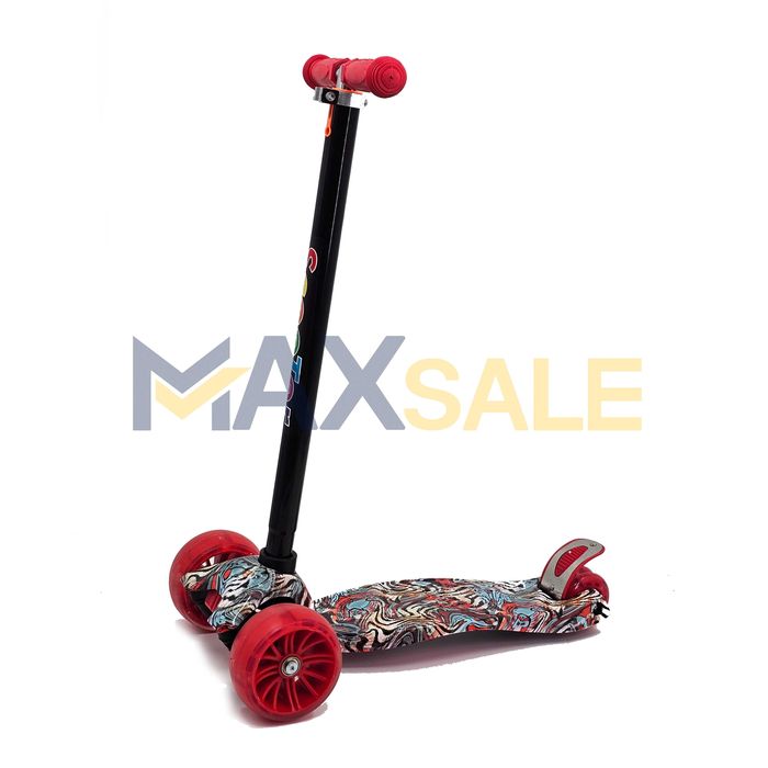 Детска триколка тротинетка различни цветове с 3 светещи колела