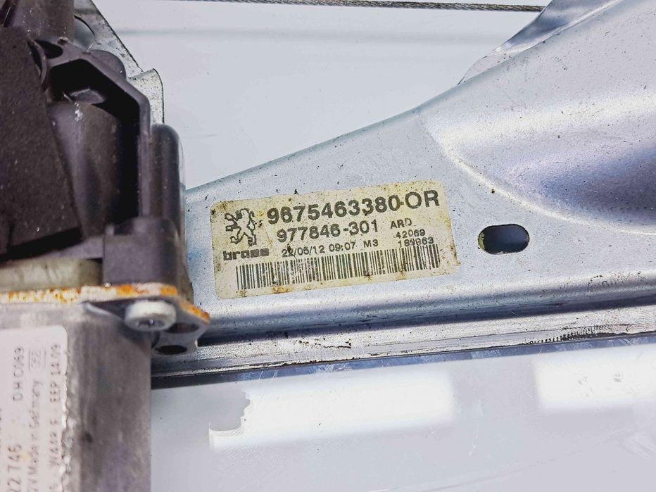 Macara electrica geam dreapta spate Peugeot 308 Break [Fabr 2007-2013]